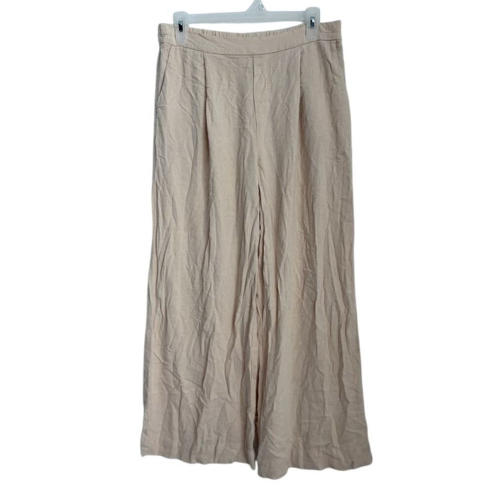 Womens Good Luck Gem Cream Pleated Pull On Pant Size XL